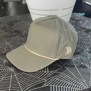 Olive Green blank branded bills SnapBack